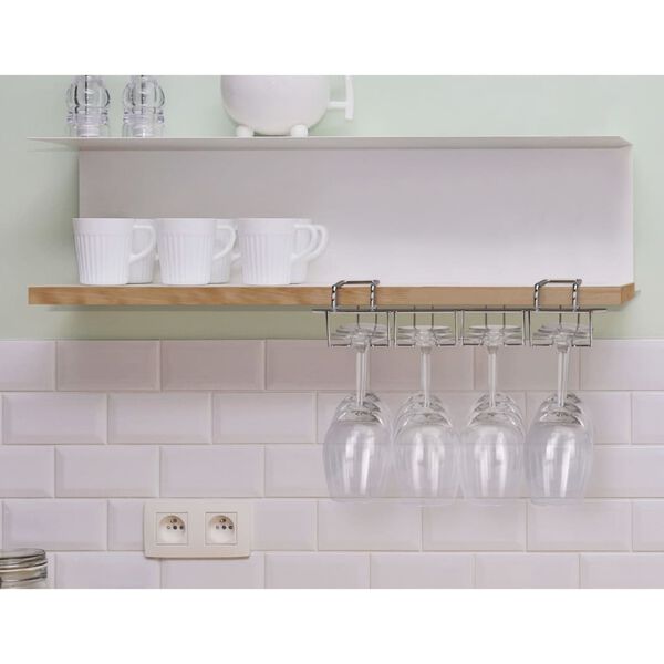 Excellent Houseware Wieszak na 12 kieliszk&oacute;w do wina, metalowy