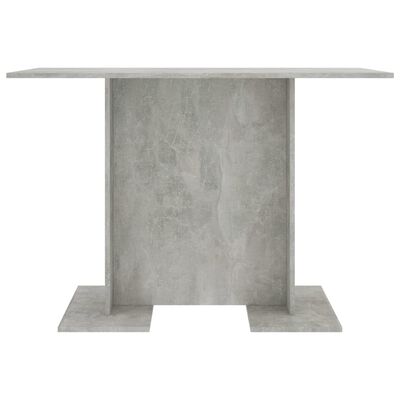 vidaXL Stół jadalniany, szarość betonu, 110x60x75 cm