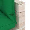 vidaXL Ogrodowa sofa 2-os. z palet, z poduszkami, drewno sosnowe