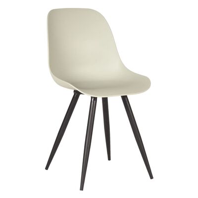 LABEL51 Krzesła stołowe Monza, 2 szt., 46x54x88 cm, jasny beż