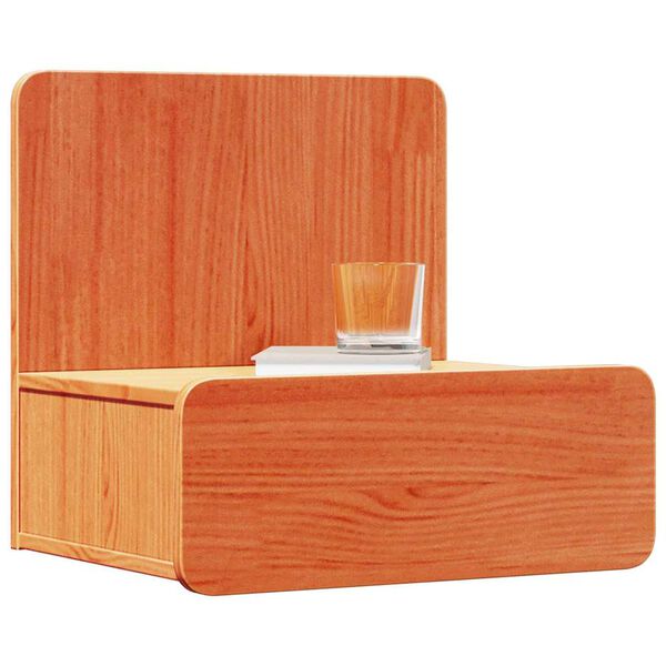 vidaXL Stolik nocny Woskowy Brąz 44 x 32,5 x 40 cm Lite drewno sosnowe