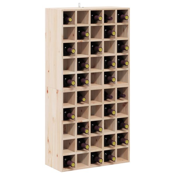 vidaXL Regał na wino 2 pcs Naturalny 56 x 25 x 56 cm