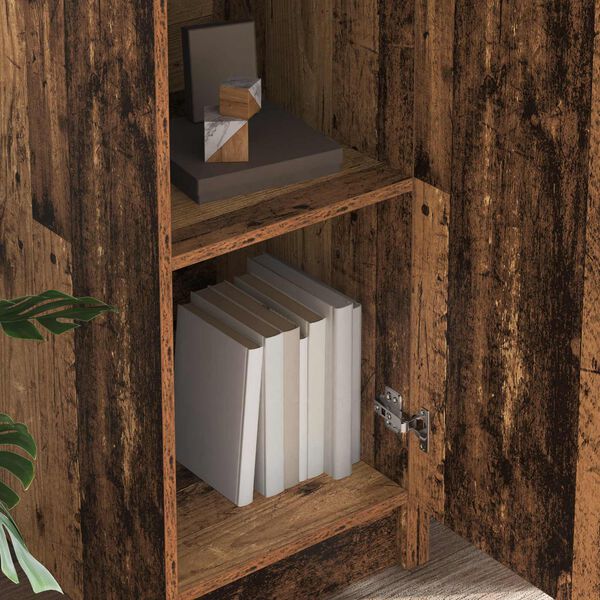 vidaXL Biurko 2 pcs Stare drewno