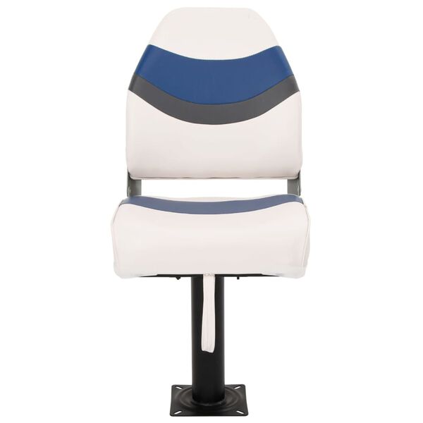 vidaXL Składane siedzisko do łodzi, 2-cz., z wysokim oparciem