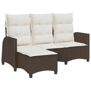vidaXL Rozkładana Sofa Ogrodowa z Poduszkami w Kształcie Litery L