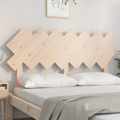 vidaXL Wezgłowie łóżka, 141x3x80,5 cm, lite drewno sosnowe