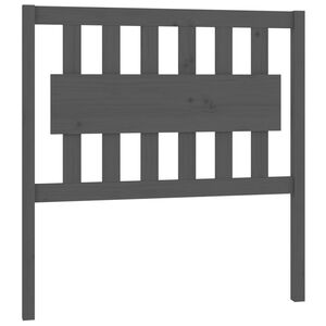 vidaXL Wezgłowie ł&oacute;żka, szare, 95,5x4x100 cm, lite drewno sosnowe