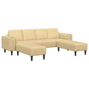 vidaXL Sofa Szary zielony 250 x 188 x 76 cm Tkanina sztruksowa