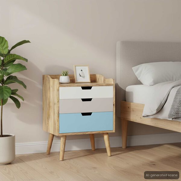 vidaXL Szafka nocna, 47 x 35 x 63 cm, lite drewno mango