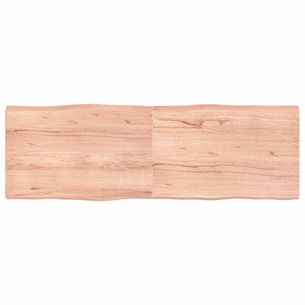 vidaXL Blat, jasnobrązowy 180x60x(2-6) cm drewno z naturalną krawędzią