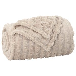 vidaXL Koc Beżowy 200 x 150 cm 0.8 kg Polar