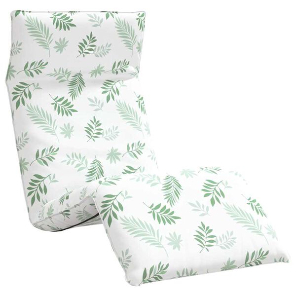 vidaXL Leżak składany wz&oacute;r liścia 175x54x8,5 cm tkanina Oxford