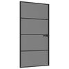 vidaXL Drzwi wewnętrzne 102,5 x 201,5 cm Szkło Hartowane i Aluminium