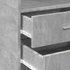 vidaXL Wąska szafka, szarość betonu, 50x42,5x225 cm