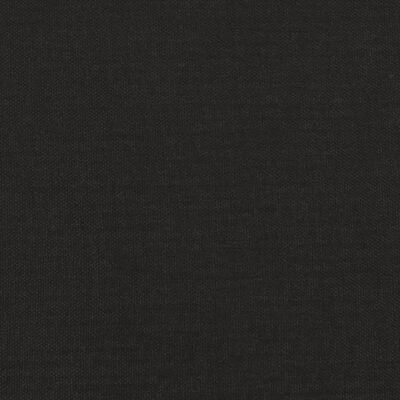 vidaXL Sofa 2-osobowa, czarna, 140 cm, tapicerowana tkaniną