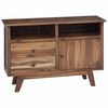 vidaXL Bufet Naturalny 100 x 30 x 68 cm Lite drewno teakowe