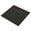 vidaXL Dywan 20 pcs Czarny 50 x 50 cm bitum