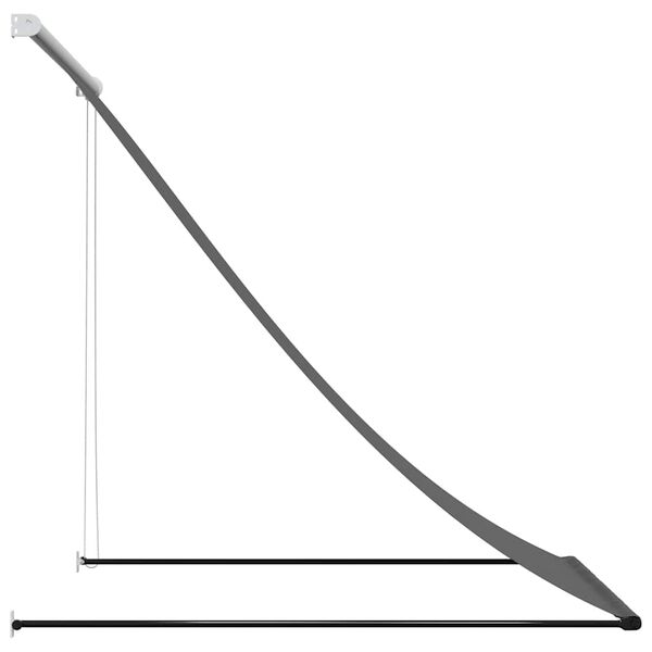 vidaXL Markiza zwijana, 100x150 cm, antracytowa, tkanina i stal