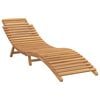 vidaXL Leżak ogrodowy Brązowy 198 x 55 x 58,5 cm Lite drewno teakowe