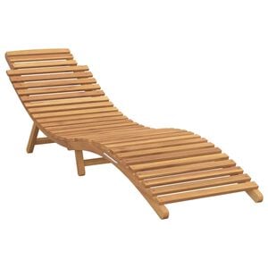 vidaXL Leżak ogrodowy Brązowy 198 x 55 x 58,5 cm Lite drewno teakowe