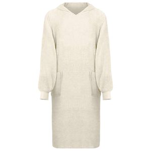 vidaXL Bluza-koc KINN Kremowy XL bawełna