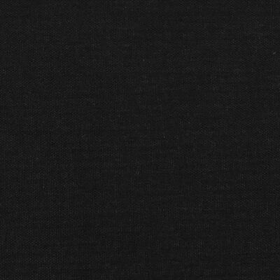 vidaXL Łóżko kontynentalne z materacem, czarne, tkanina, 120x200 cm