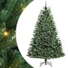 vidaXL Sztuczna choinka z zawiasami zielony 240 cm PVC i Metal
