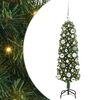vidaXL Sztuczna choinka z podstawą Zielony 120 cm PVC, stal i plastik