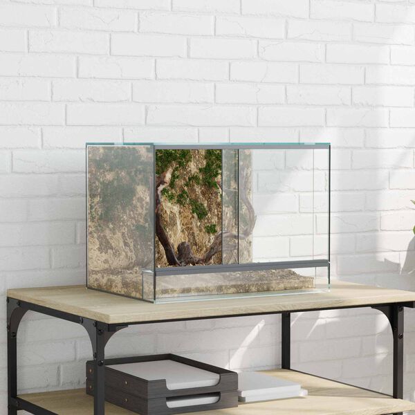 vidaXL Terrarium z przechowywaniem przezroczysty 40 x 30 x 30 cm Szkło