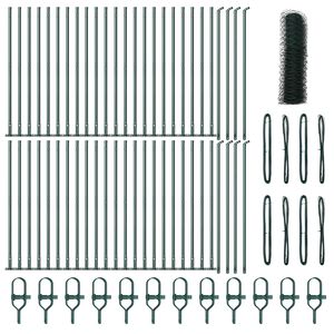 vidaXL Słupek ogrodzeniowy. Zielony 100 x 1 m (siatka 50 mm)