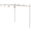 vidaXL Pergola ogrodowa, antyczny brąz, 4x3x2,5 m, żelazo