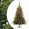vidaXL Sztuczna choinka z bombkami 150 cm 150 LED Ciepła biel