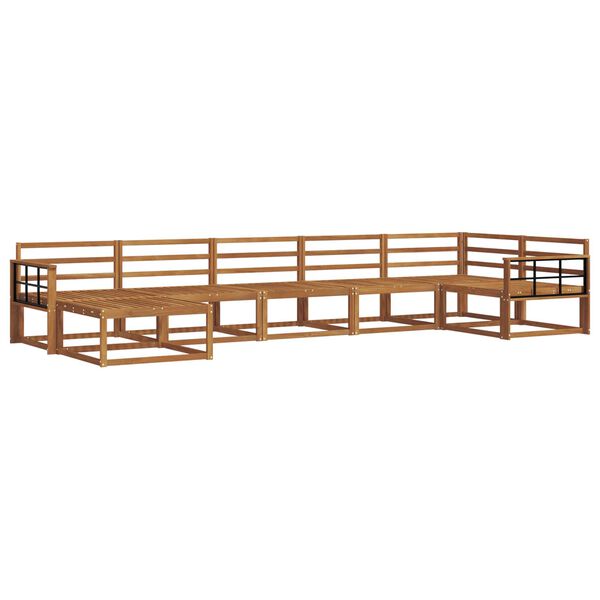 vidaXL Zestaw sof na zewnątrz 7 pcs Naturalny Lite Drewno Akacji