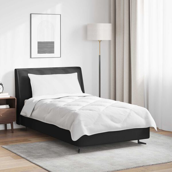 vidaXL Kołdra z poduszką 2 pcs Biały Mikrofibra