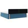 vidaXL Ł&oacute;żko z miejscem do przechowywania Ciemnoniebieski 200 x 200 cm