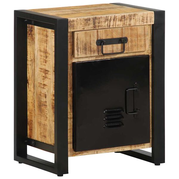 vidaXL Szafka nocna, 40x30x50 cm, lite, surowe drewno mango