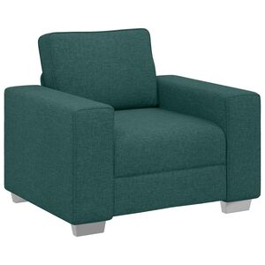 vidaXL Sofa Ciemna zieleń 100 x 80 x 82 cm tkanina