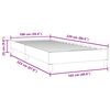 vidaXL Ł&oacute;żko typu Box Spring bez materaca Ciemnoniebieskie 100x220 cm