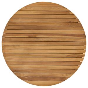 vidaXL Blat stołu &Oslash; 80 x 3,5 Okrągły Lite drewno teakowe naturalny