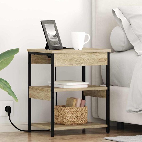 vidaXL Szafka Nocna 2 pcs Dąb Sonoma 41 x 31 x 51 cm