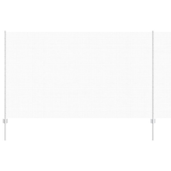 vidaXL Ogrodzenie z słupkiem Szary 1,4 x 25 m Stal i PVC