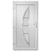 vidaXL Drzwi wejściowe, białe, 88x200 cm, PVC