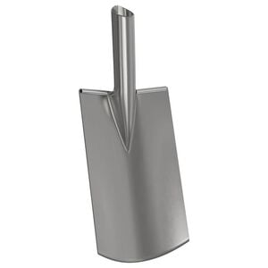 vidaXL Głowica łopaty Srebrny 43 x 17 cm Stal malowana proszkowo