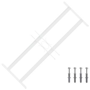 vidaXL Krata bezpieczeństwa do okien z 2 poprzeczkami 43-74 cm