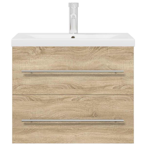 vidaXL 2-częściowy zestaw mebli łazienkowych, kolor dąb sonoma