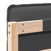 vidaXL Tapicerowane wezgłowie Naturalny i Ciemnoszary 140 cm