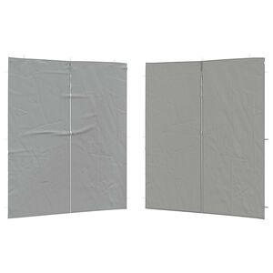 vidaXL Ściana boczna namiotu na imprezy 2 szt. 200 x 195 cm jasnoszary