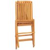 vidaXL Krzesła składane 4 szt. 47x47x89 cm Drewno lite Tekowe