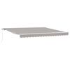 vidaXL Markiza Jasnoszary 400 x 350 x 165 cm Poliester i Metal