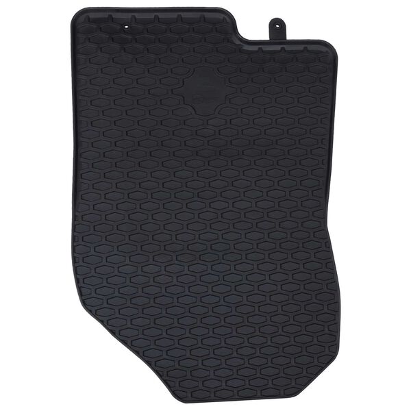 vidaXL Mata samochodowa 4 pcs Czarny Guma